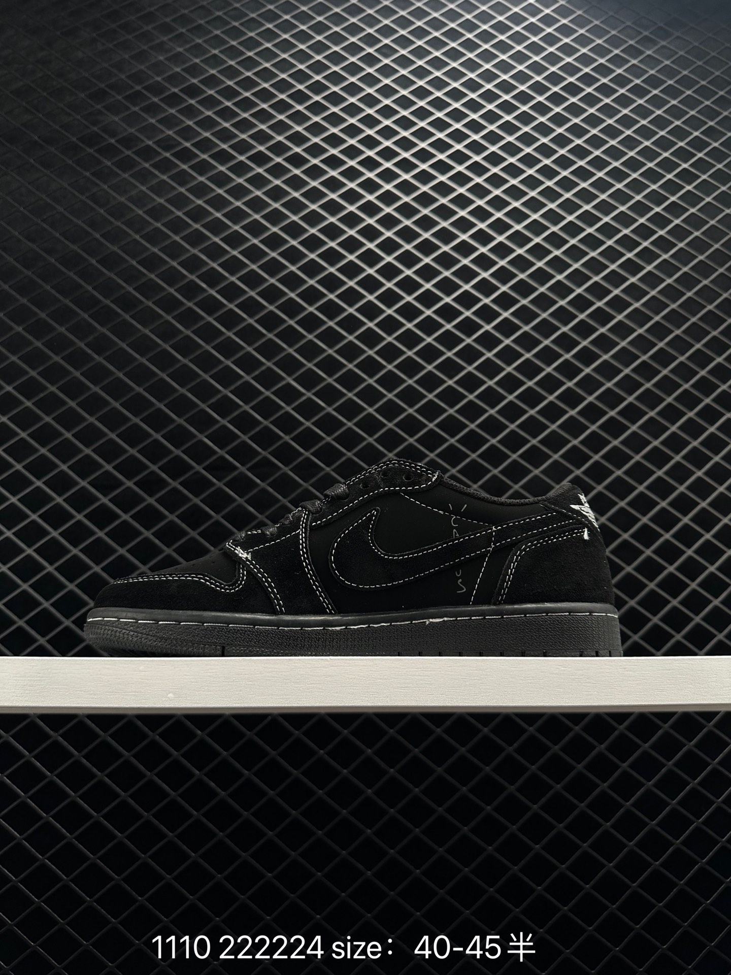 Travis Scott x Air Jordan 1 Low OG “Black Phantom